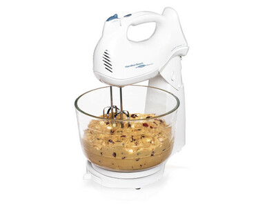 Hamilton Beach | Power Deluxe 6-Speed Hand/Stand Mixer With Glass Bowl 64695N