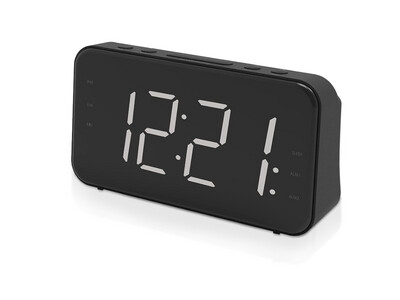 Coby | CCR103 Digital Dual Alarm Clock with FM Radio