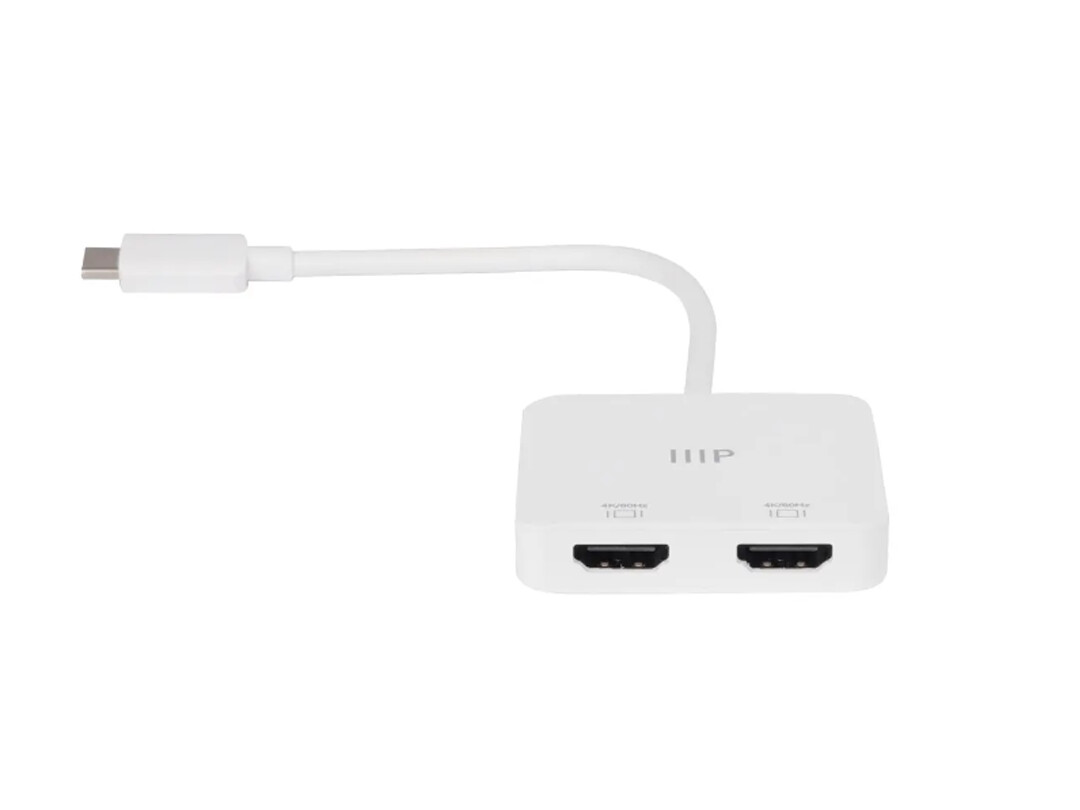 Monoprice | USB Type-C to Dual HDMI Adapter P/N: 43525