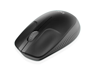 Logitech | M190 Full-Size Wireless Mouse Black, Blue and Silver