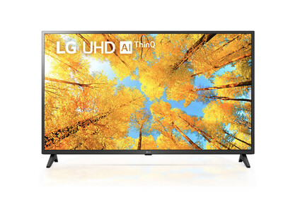 LG | 43" 4K UHD LED Smart TV, ThinQ AI, Web OS, Active HDR 43UQ75
