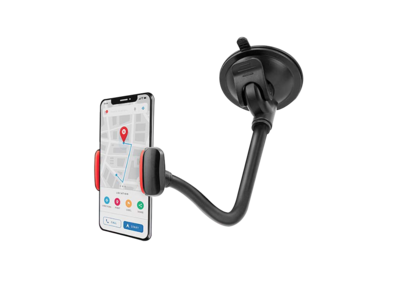 Chargeworx | CX9929BK Secure-Fit 14" Flexible Windshield Mount For Phones