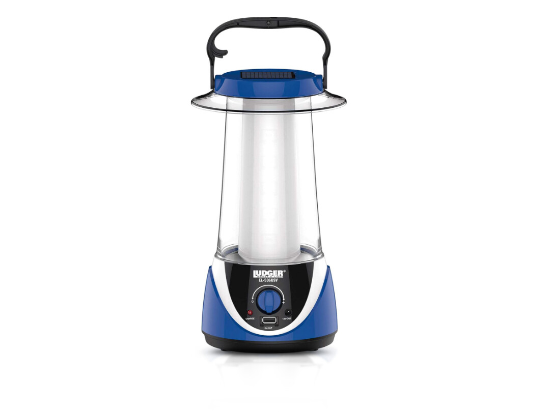 Ludger | El-536USV Rechargeable LED Camping Lantern with Solar Panel