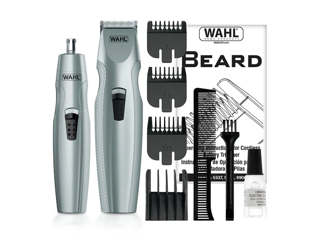 Wahl | 5606-1308 Mustache &amp; Beard Battery Trimmer with Ear &amp; Nose Trimmer