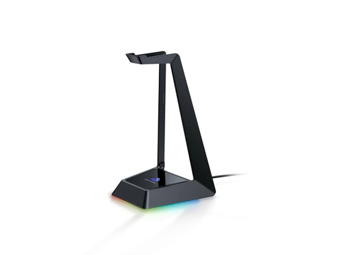 Aukey | GHS8 RGB Headphone Stand with 3 USB Ports