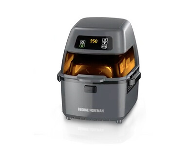 George Foreman | Twist &#39;N Crisp Air Fryer with Rotisserie, 3L Capacity GHFD6800B