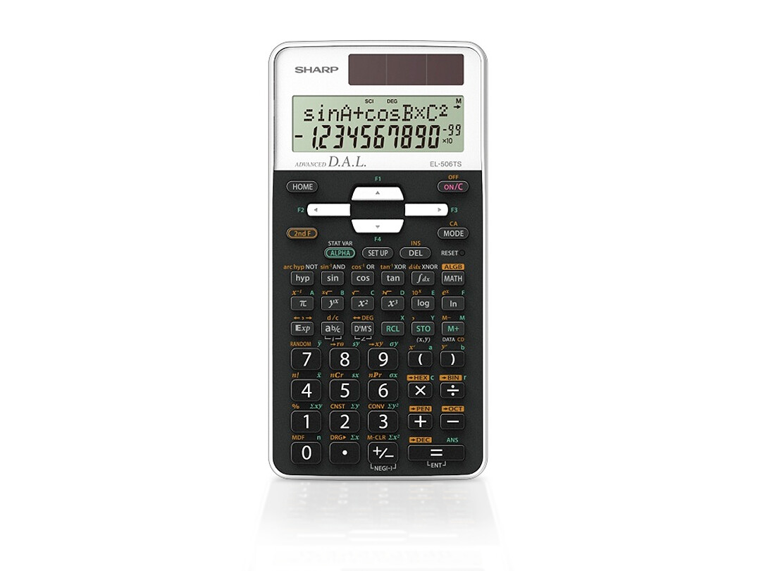 Sharp | EL-506TS-BW 12 Digit 2-Line Scientific Calculator