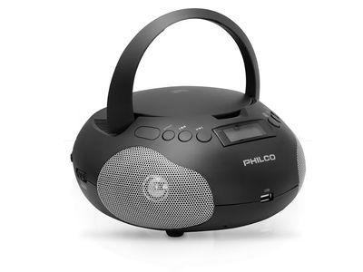 Philco | PJB1007-BK CD/USB/AM/FM Portable Boombox