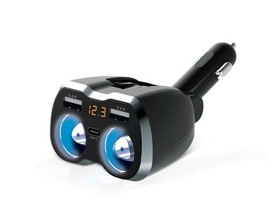 Car and Driver | CAD-4900 5-Port Car Charging Station with Pivoting Head