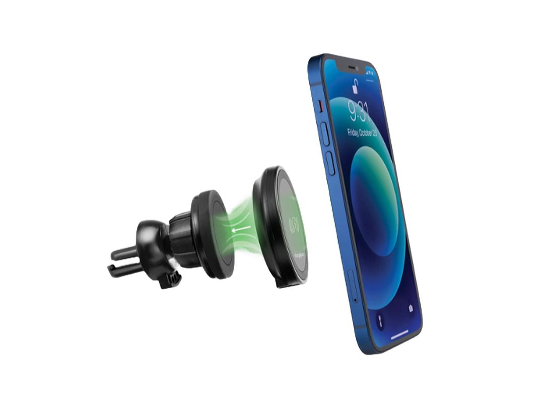 Chargeworx | CX9751BK 2-in1 Magnetic Wireless Charging Vent Mount and Pad