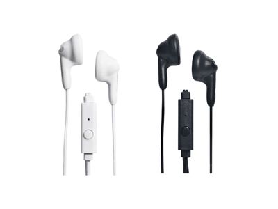 Magnavox | MHP4820M Stereo Earphones with Microphone, Black or White