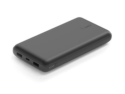 Belkin | BoostCharge 20000mAh Power Bank, 2 USB-A and 1 USB-C Ports Blue, Black and Pink
