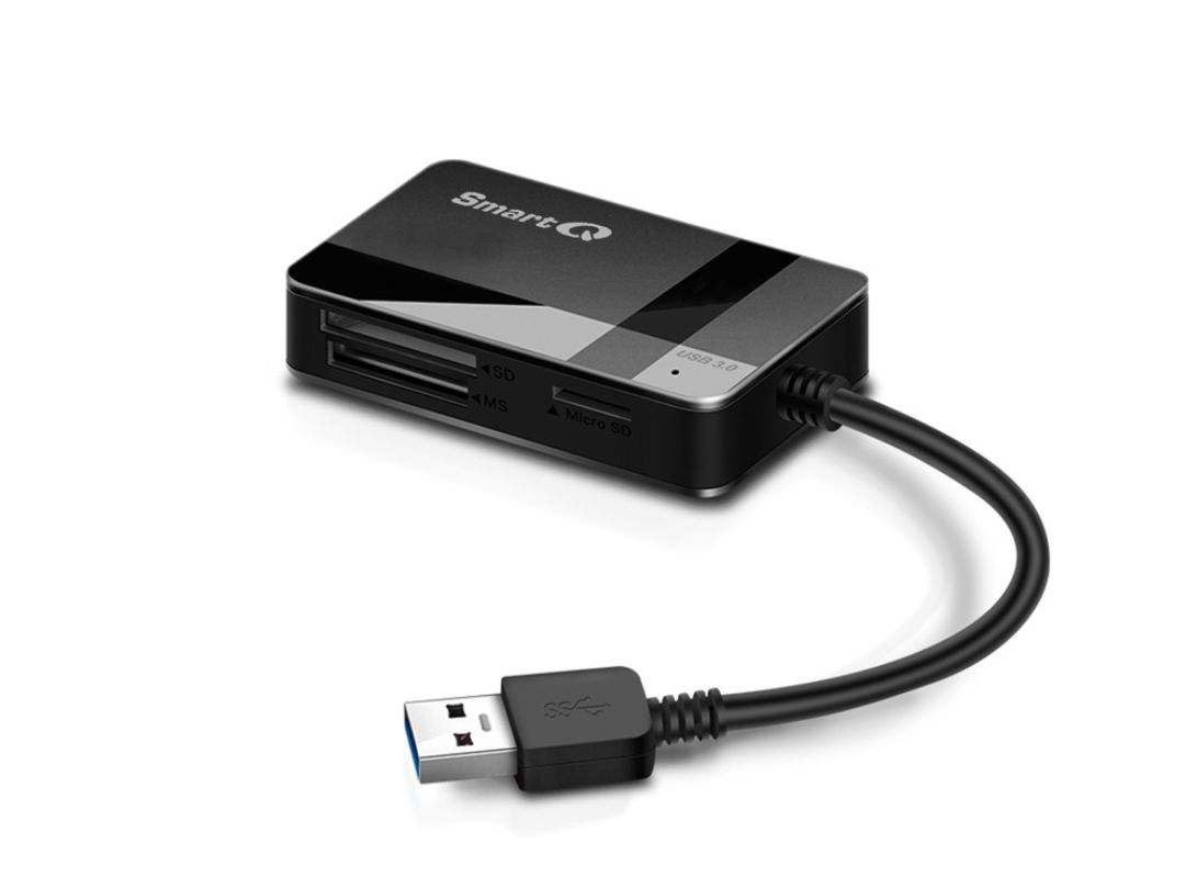 SmartQ | C368 USB 3.0 Multi Memory Card Reader Including CF, SD, SDHC, SDXC, Micro SD and more