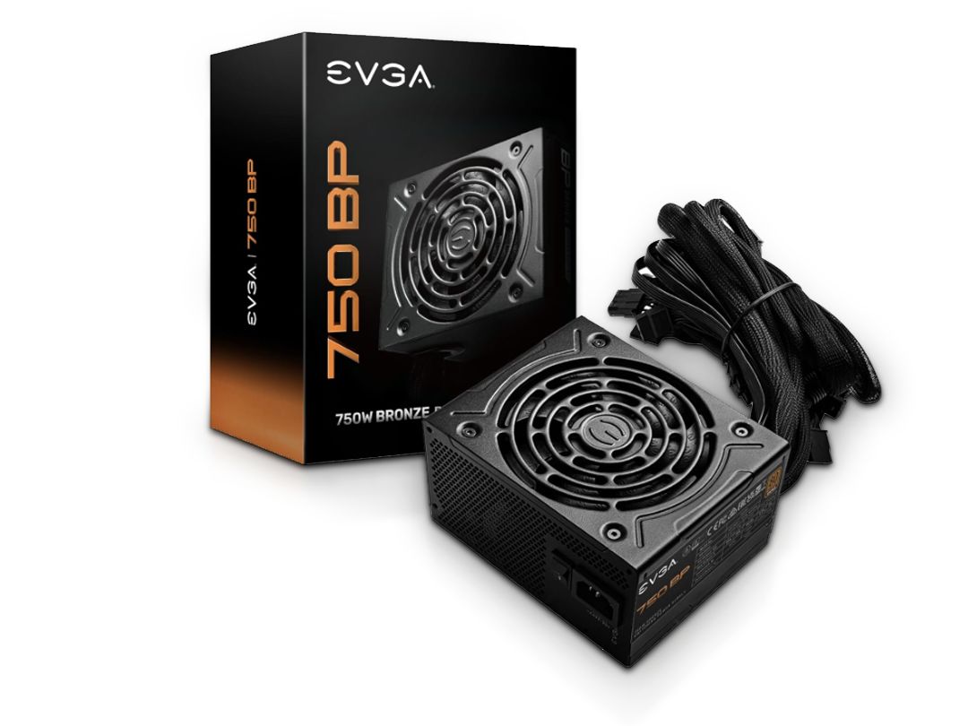 EVGA | 750 Watts 80 Plus Bronze Power Supply P/N: 110-BP-0750-K1
