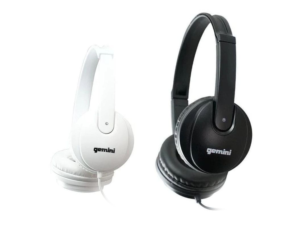 Gemini DJX200 DJ Headphones Black or White