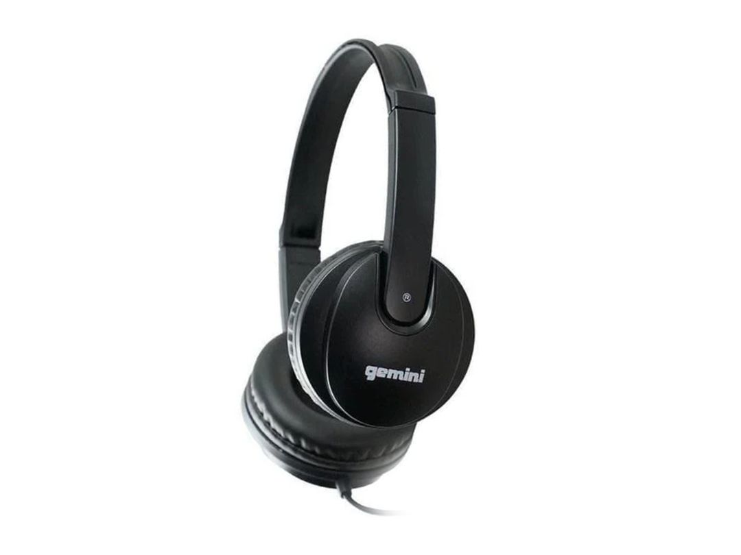 Gemini | DJX-200 DJ Headphones Black or White, Colour: Black