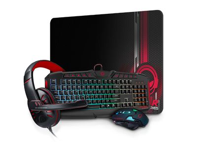 Hypergear | #15459 4in1 Gaming Kit Keyboard+Mouse+Headphone+Mouse Pad