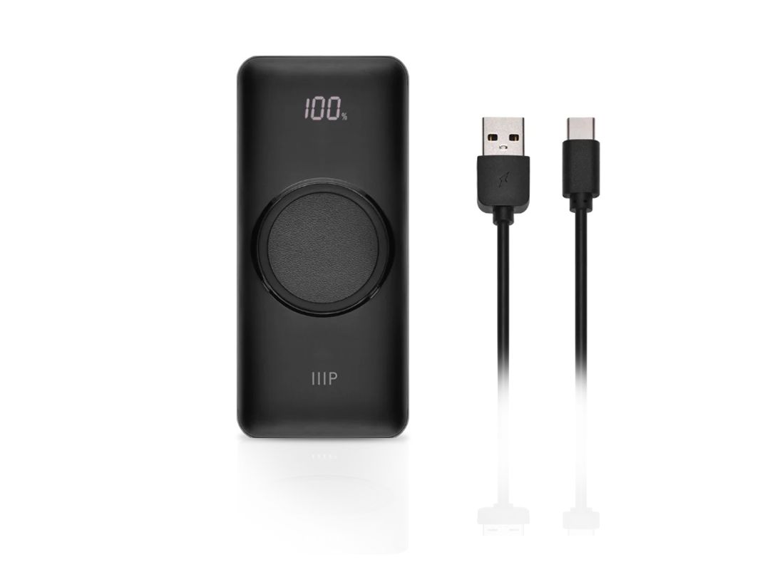 Monoprice | 20000mAh Power Bank with Wireless Charging PD 20W and QC 3.0 Fast Charging PID: 44371