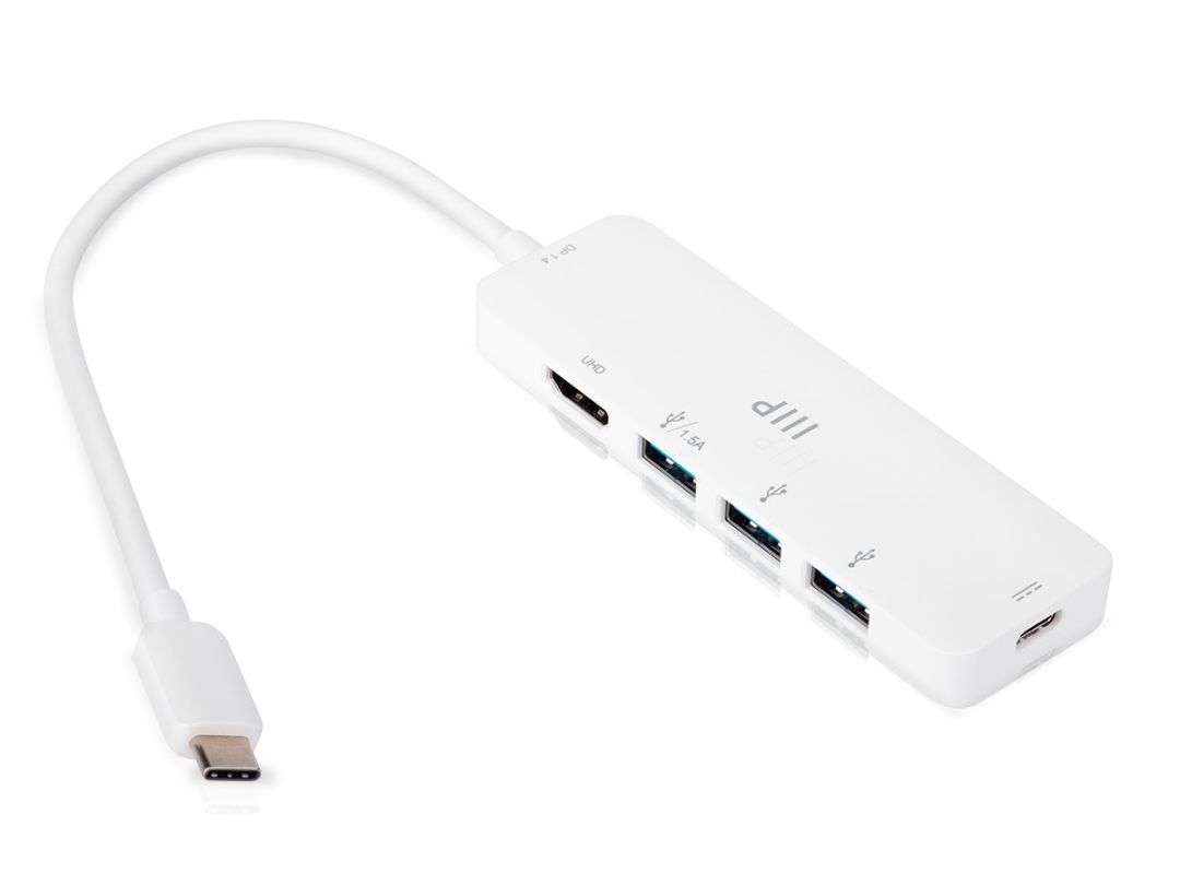 Monoprice | 5-in-1 USB-C to 4K HDMI Display Adapter and USB Hub P/N: 43527