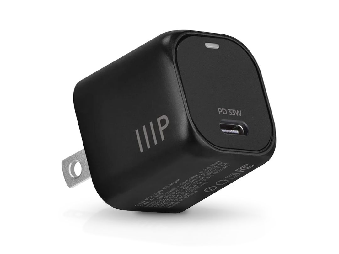 Monoprice | 33W USB-C Mini Cubic GaN Wall Charger P/N: 44906