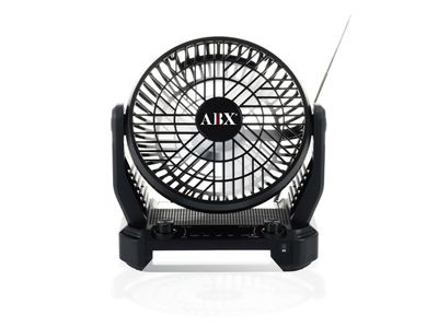 Audiobox | RFX-40 Portable Fan, Speaker, Radio and LED Light with Solar Charging