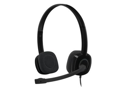 Logitech | H151 Stereo Headset with Rotating Noice-Cancelling Mic, 3.5mm Plug