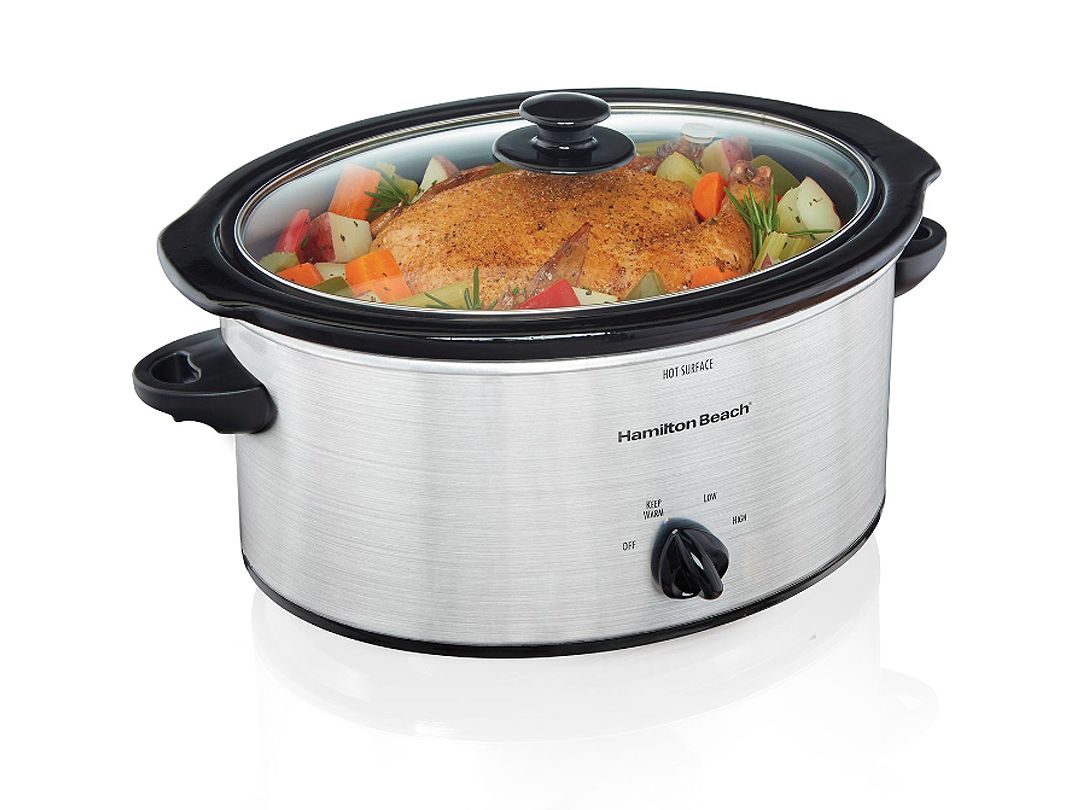 Hamilton Beach | 5 Quart Slow Cooker, Silver 33156RG