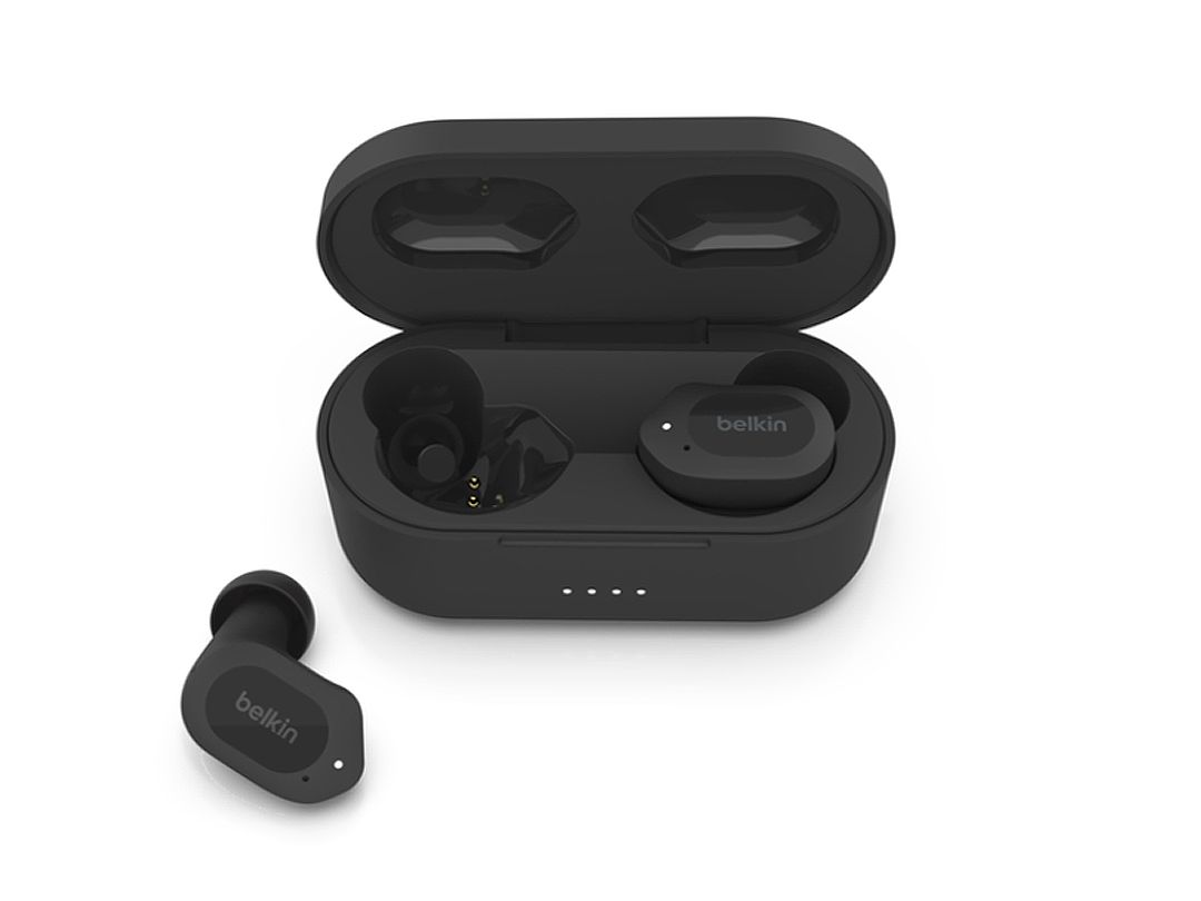 Belkin | SoundForm Play True Wireless Earbuds, White or Black, AUC005BT, Colour: Black