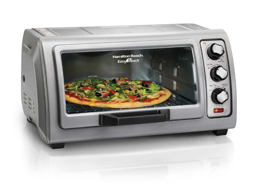 Hamilton Beach | Easy Reach® Toaster Oven with Roll-Top Door, 6-Slice 31127D