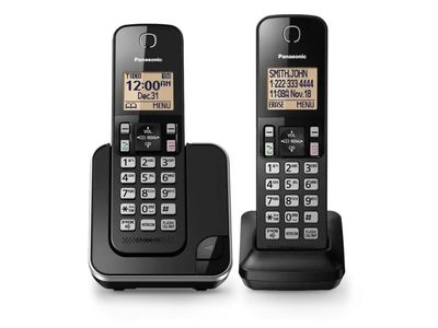 Panasonic | KX-TGC352B DECT 6.0 2-Handset Cordless Phone With Caller ID