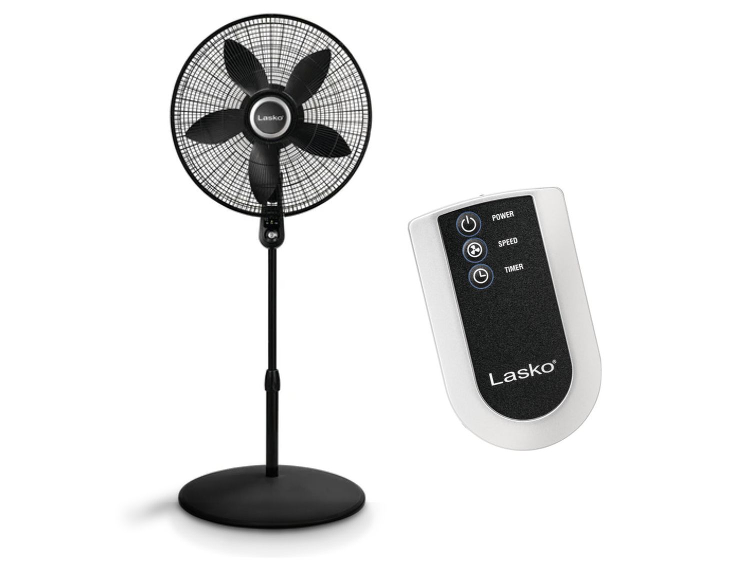 Lasko | 20&quot; Standing Fan with Remote (Black)
