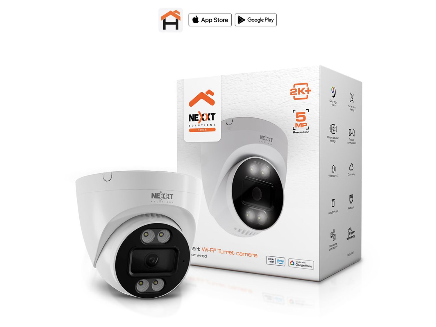 NEXXT | Smart Wi-Fi Indoor Turret 2K Camera NHC-IF20T