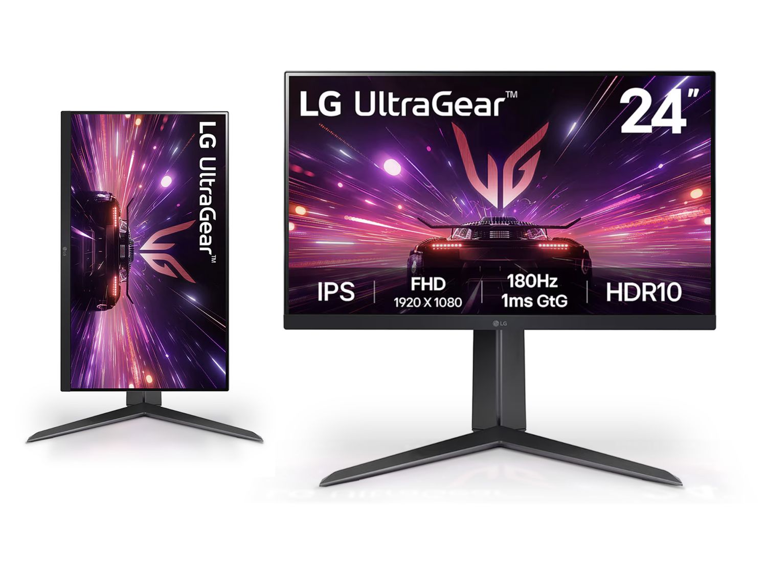 LG | 24GS65F-B UltraGear Full HD IPS 180Mhz 24&quot; Gaming Monitor