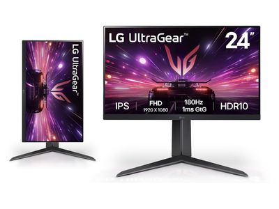 LG | 24GS65F-B UltraGear Full HD IPS 180Mhz Gaming Monitor