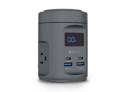 Klipxtreme | PowerDesk Ultra 7-in1 Wireless Charging Station, 2 x 65W max. 100-240V AC outlets, KDC-700
