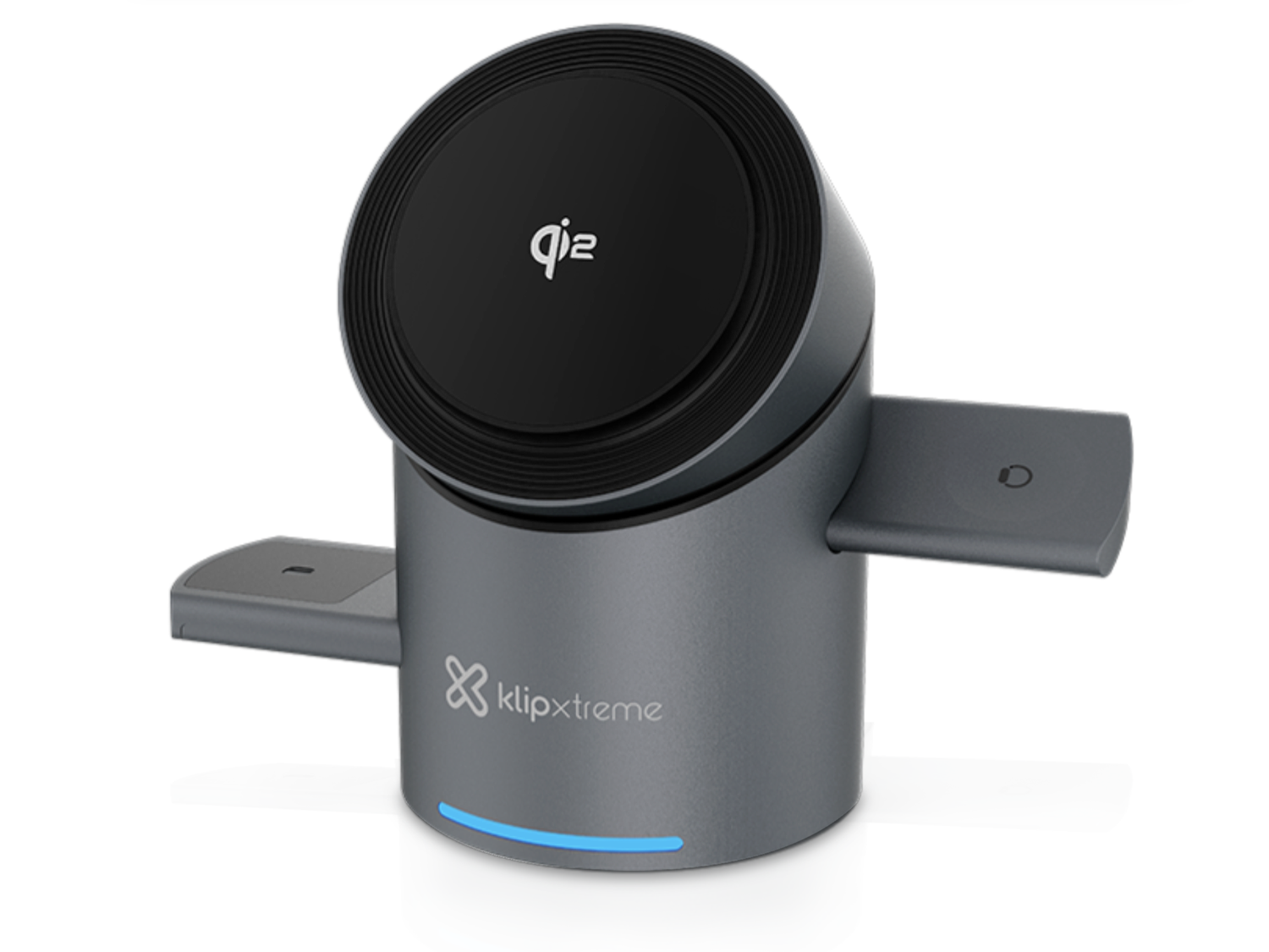 Klipxtreme | PowerDesk Spin 3-in1 Wireless Charging Station KDC-400