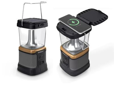 Duracell | 3000 Lumens Tri-Power Rechargeable Solar Lantern with Wireless Charging