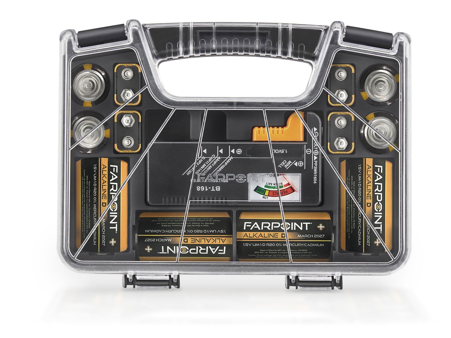 Farpoint | FLBC55012 Battery Caddy with Tester