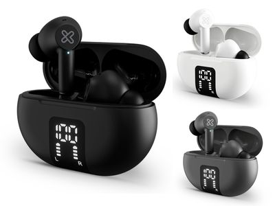 Klipxtreme | EdgeBuds Bluetooth Earbuds KTE-755, Black, Gray or White