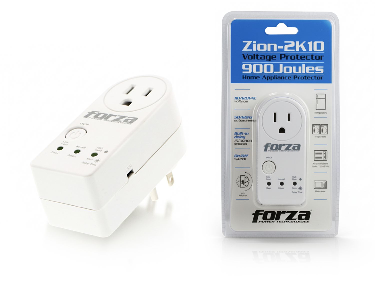 Forza | Voltage Protector FVP-1201B for Refrigerators, Washers, Small Air Conditioners