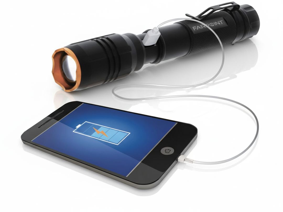 Farpoint | FLFR20006 Rechargeable Flashlight 2000 Lumens