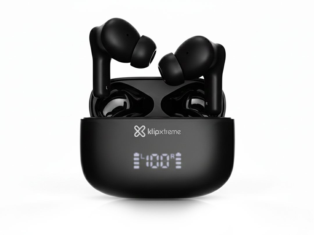 Klipxtreme | EdgeBuds Ultra Hybrid Active Noise Cancelling Bluetooth Earbuds KTE-850BK, Black