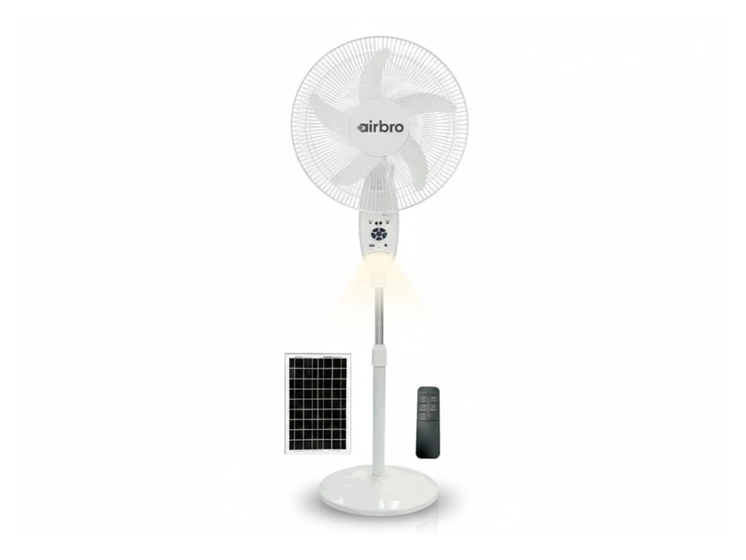 Airbro | 18" 9-Speed Indoor/Outdoor Rechargeable Floor Standing Fan with Solar Charging FSA-18