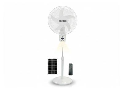 Aibro | 18" 9-Speed Indoor/Outdoor Rechargeable Floor Standing Fan with Solar Charging FSA-18