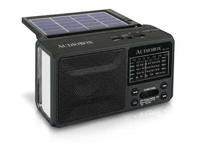 Audiobox | RX-12BT Multi-Band Solar Radio with Bluetooth and LED Flashlight