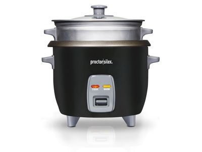 Proctor Silex | 6 Cup (Cooked) Rice Cooker and Steamer 37510