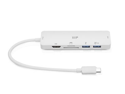 Monoprice | 6-in-1 USB-C Multiport 4K HDMI  Adapter P/N: 43789