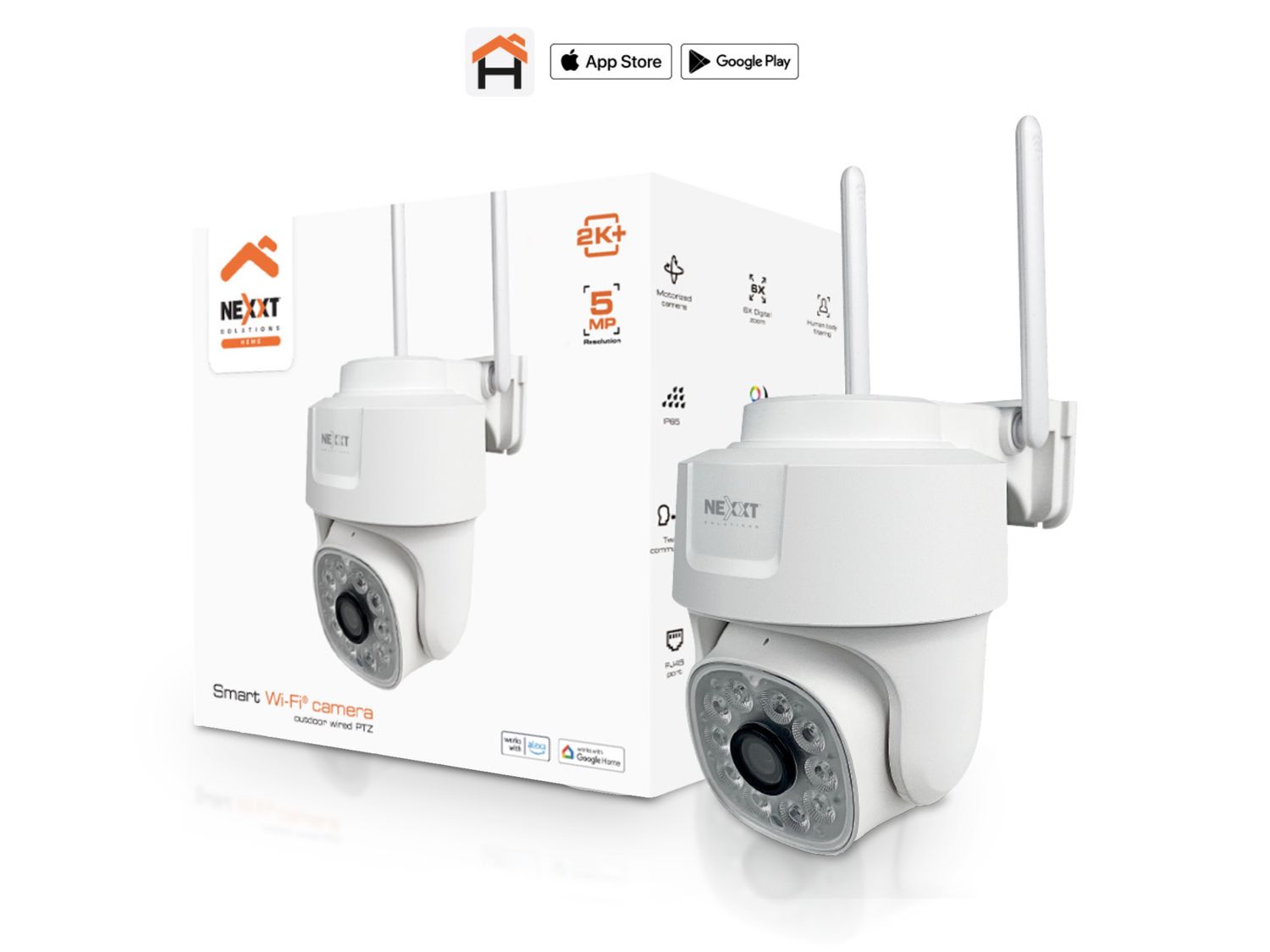 NEXXT | Smart Wi-Fi PTZ Outdoor 2K Camera NHC-OP10