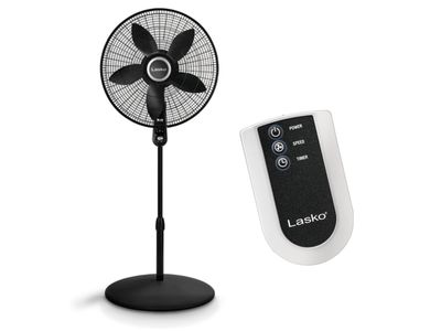 Lasko | 20" Standing Fan with Remote (Black)