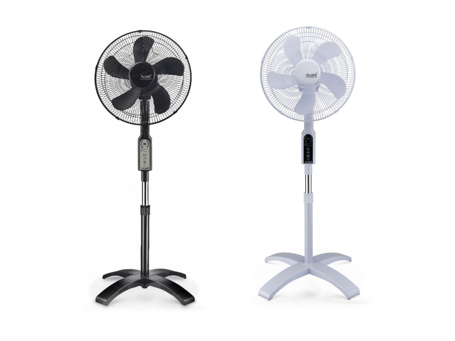 Accutek | 16" Remote Standing Fan White or Black